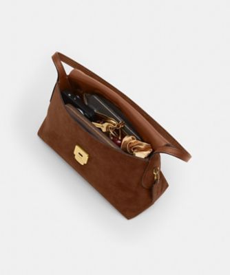 コーチ CDS59 チェルシー ショルダーバッグ スエード レザー ロゴ 茶 公式】COACH – コーチ | チェルシー ショルダー バッグ 36